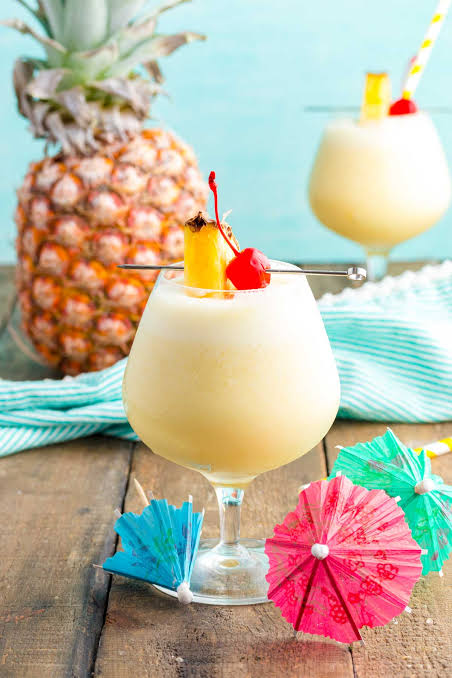 Virgin Pina Colada Recipe for a creamy non alcoholic tropical drink